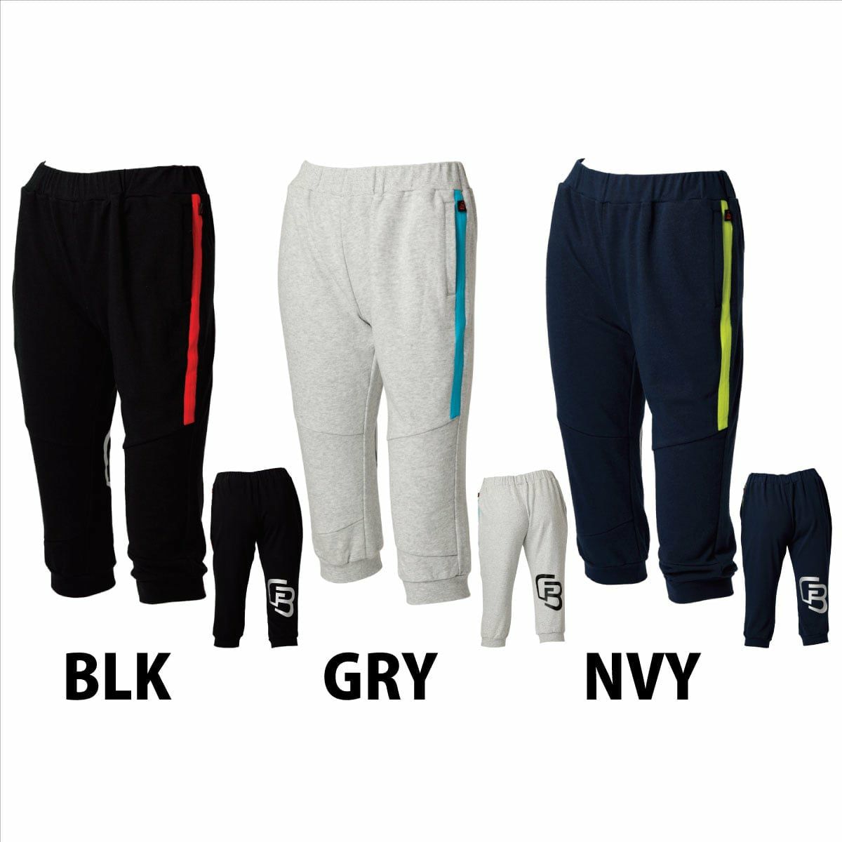 FLAPPERBEATフラッパービートレディススウェットカプリパンツ2019秋冬モデル