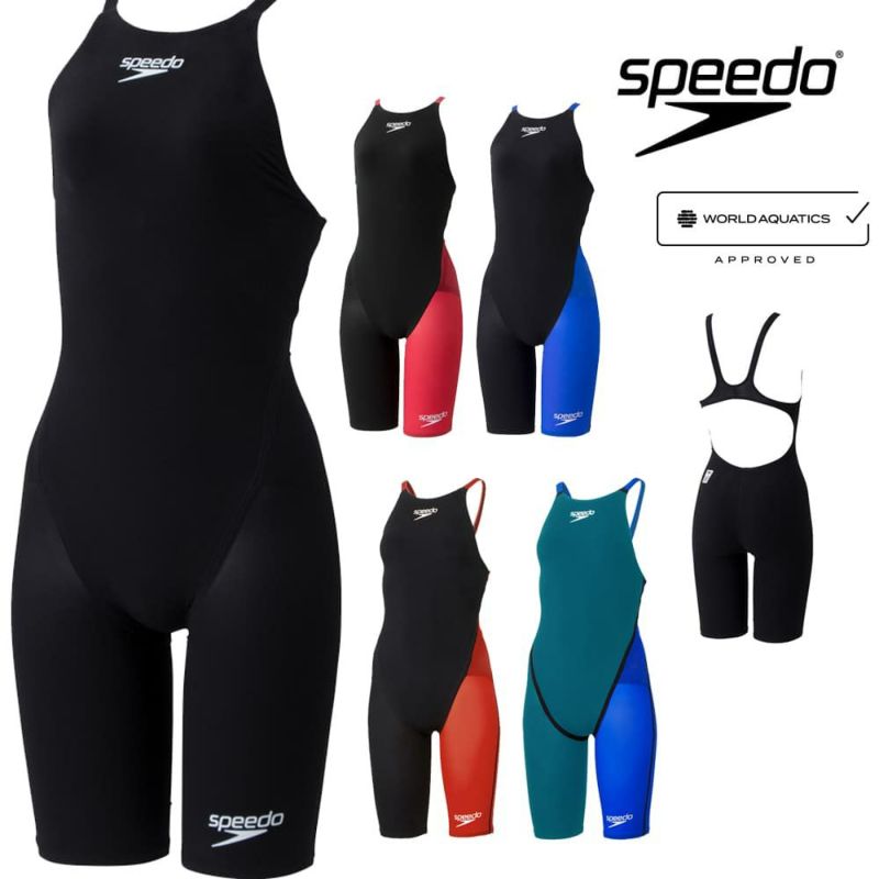 スピード SPEEDO 競泳水着 レディース WA承認モデル Fastskin Pro3 ファストスキンプロ3 オープンバックニースキン  SCW12101F fina マーク あり | SWIMSHOPヒカリスポーツ［公式］