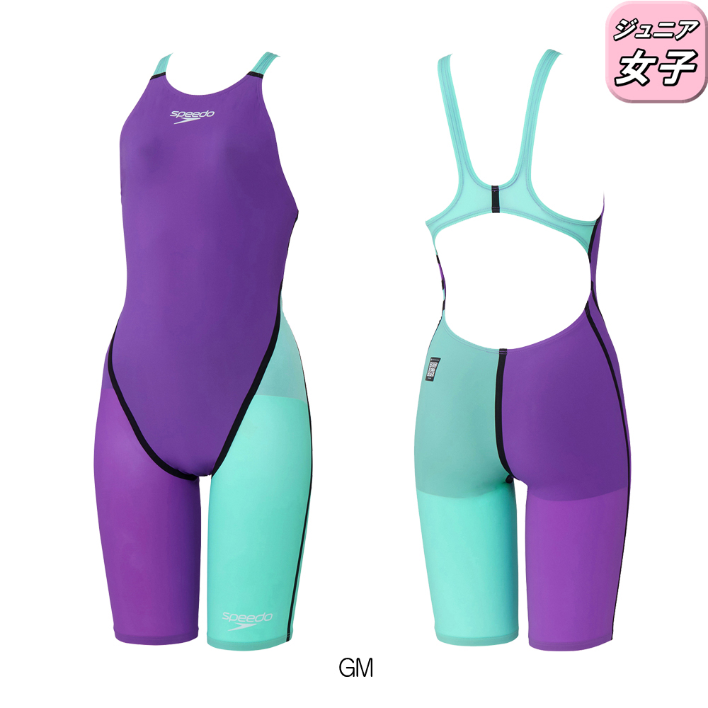 スピードSPEEDO競泳水着ジュニア女子WA承認モデルFastskinPro3ファストスキンプロ3オープンバックニースキンSCG12101Ffinaマークあり
