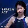 ミズノMIZUNO競泳水着ジュニア女子fina承認ハーフスーツ(レースオープンバック)STREAMACEストリームフィットAN2MG1424