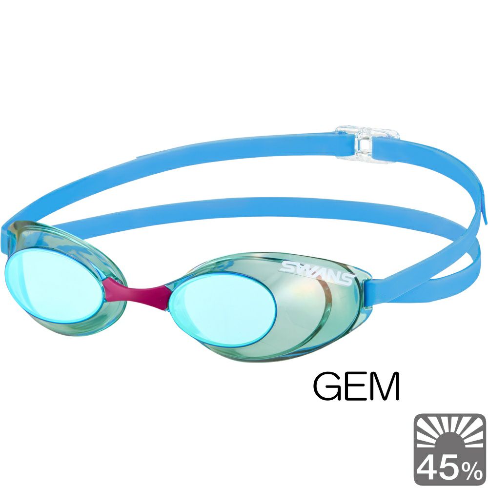 スイミングゴーグルSWANSスワンズSniperノンクッションミラーfina承認スナイパーSR-10M