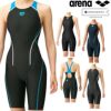 アリーナARENA競泳水着レディースfina承認セイフリーバックスパッツ着やストラップオールインワンAQUARACINGAQUASTRIPE-DARN-2050Wfinaマークあり