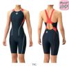 アリーナARENA競泳水着ジュニア女子fina承認ハーフスパッツオールインワン着やストラップオールインワンAQUASTRIPE-DARN-2050WJ