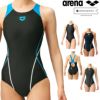 アリーナARENA競泳水着レディースWA承認モデルセイフリーバック着やストラップAQUARACINGAQUASTRIPE-DARN-2051WEfinaマークあり