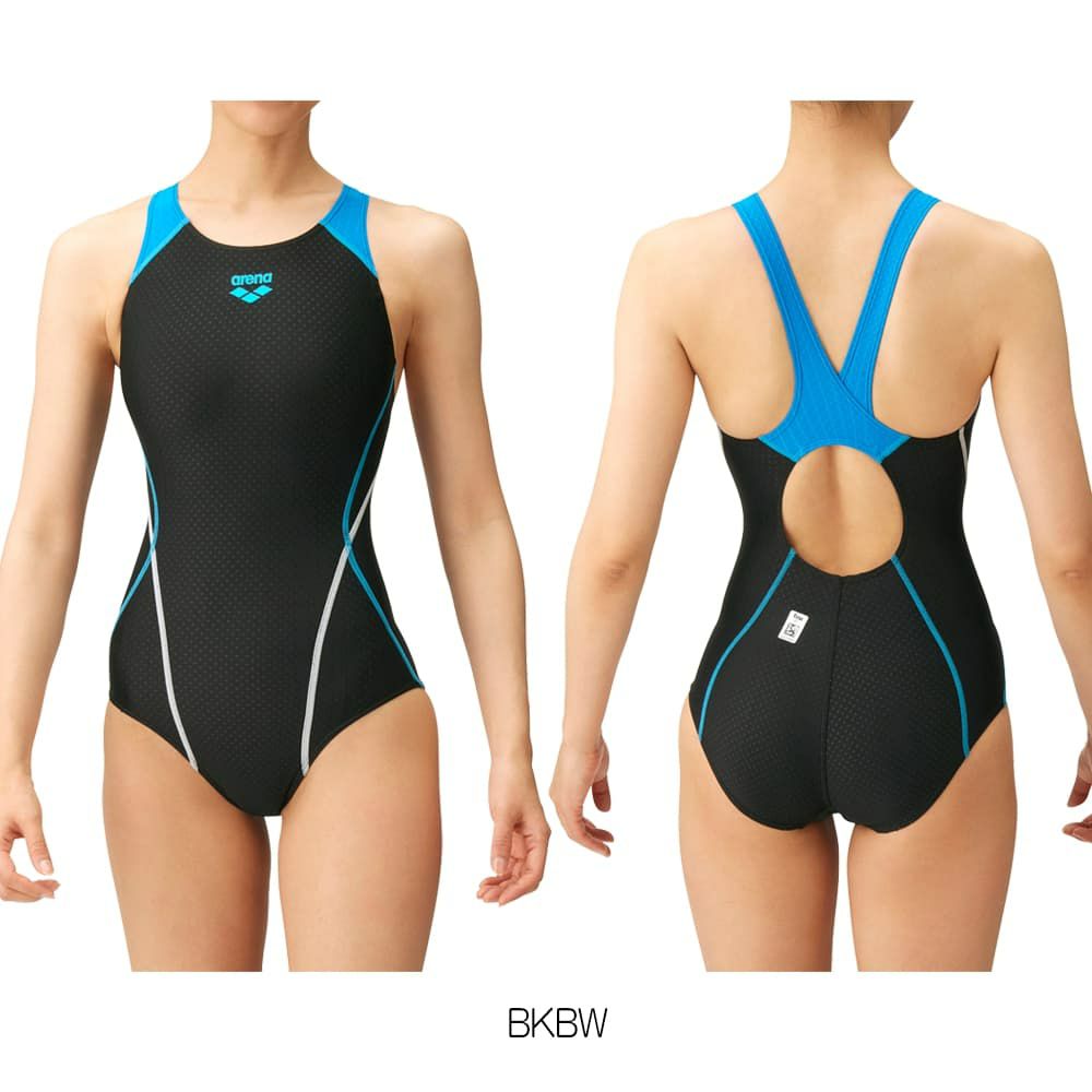 アリーナARENA競泳水着レディースWA承認モデルセイフリーバック着やストラップAQUARACINGAQUASTRIPE-DARN-2051WEfinaマークあり