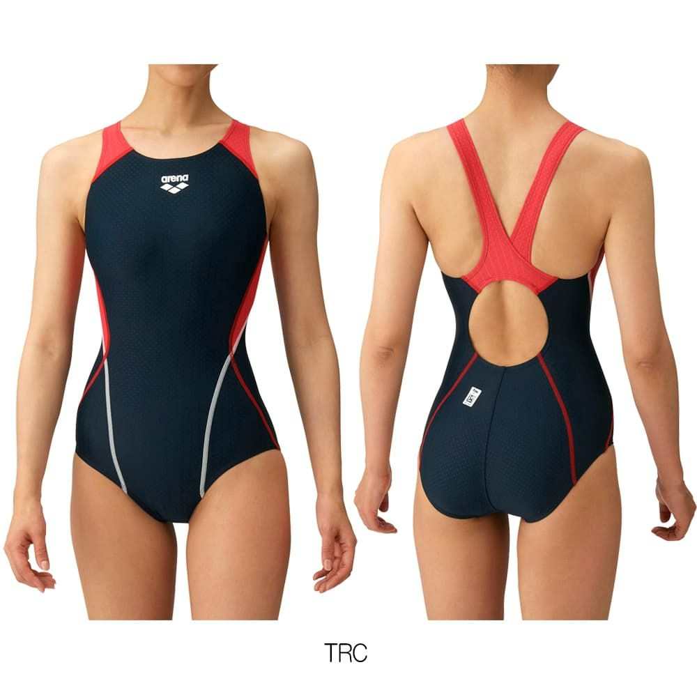 アリーナARENA競泳水着レディースWA承認モデルセイフリーバック着やストラップAQUARACINGAQUASTRIPE-DARN-2051WEfinaマークあり