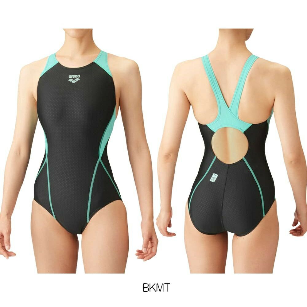 アリーナARENA競泳水着レディースWA承認モデルセイフリーバック着やストラップAQUARACINGAQUASTRIPE-DARN-2051WEfinaマークあり