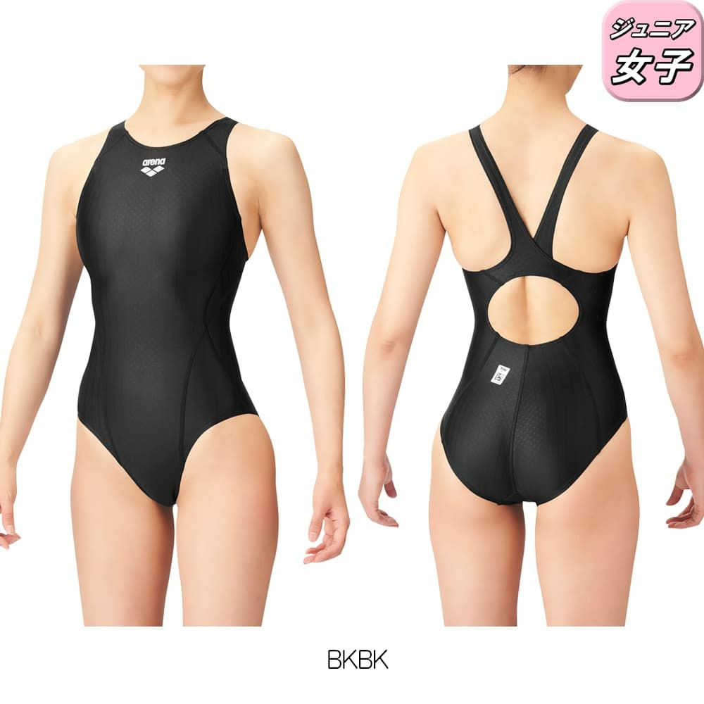 アリーナARENA競泳水着ジュニア女子WA承認モデルジュニアスーパーストリーナ着やストラップAQUARACINGAQUASTRIPE-DARN-2051WJfinaマークあり