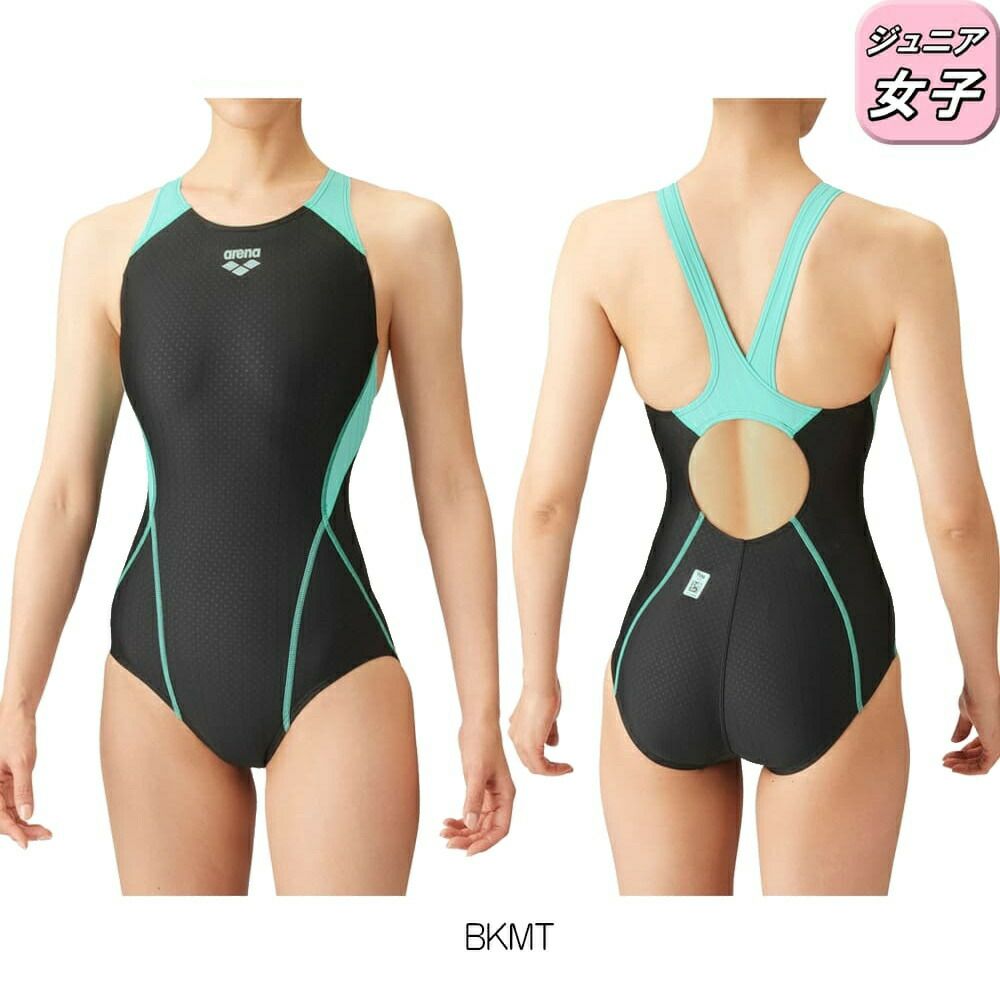 アリーナARENA競泳水着ジュニア女子WA承認モデルジュニアスーパーストリーナ着やストラップAQUARACINGAQUASTRIPE-DARN-2051WJfinaマークあり