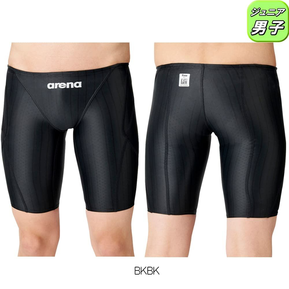 アリーナARENA競泳水着ジュニア男子fina承認ジュニアハーフスパッツAQUARACINGAQUASTRIPE-DARN-2052MJfinaマークあり