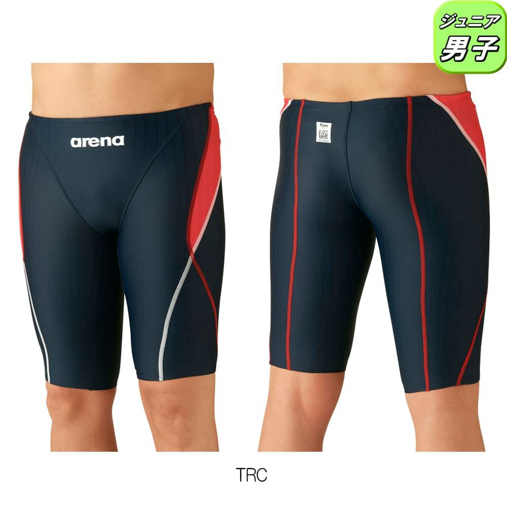 アリーナARENA競泳水着ジュニア男子fina承認ジュニアハーフスパッツAQUARACINGAQUASTRIPE-DARN-2052MJfinaマークあり