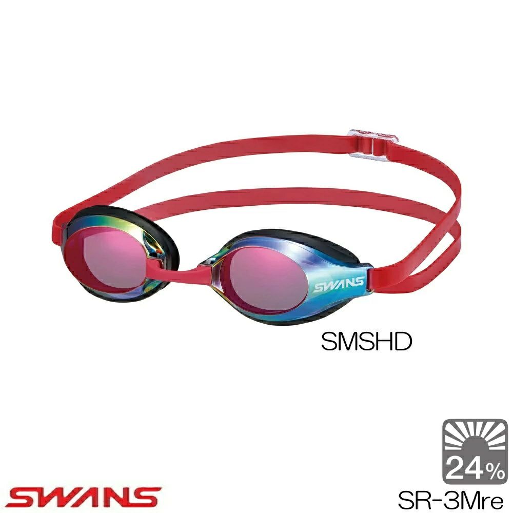 SWANSスワンズAQUALIGHTNINGスイミングゴーグルミラーレンズre：nonリノンくもり止め