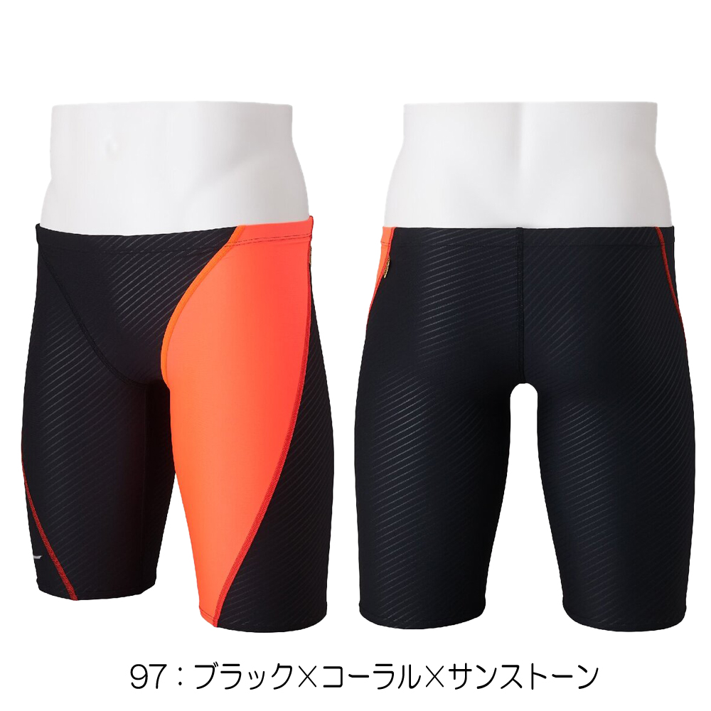 ミズノMIZUNO競泳水着メンズ練習用ハーフスパッツEXERSUITSU-Fit競泳練習水着N2MB2575