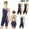 アリーナ　練習用水着　レディース　ハーフスパッツ 楽天市場】アリーナ arena ジュニア女子 競泳水着 スパッツ