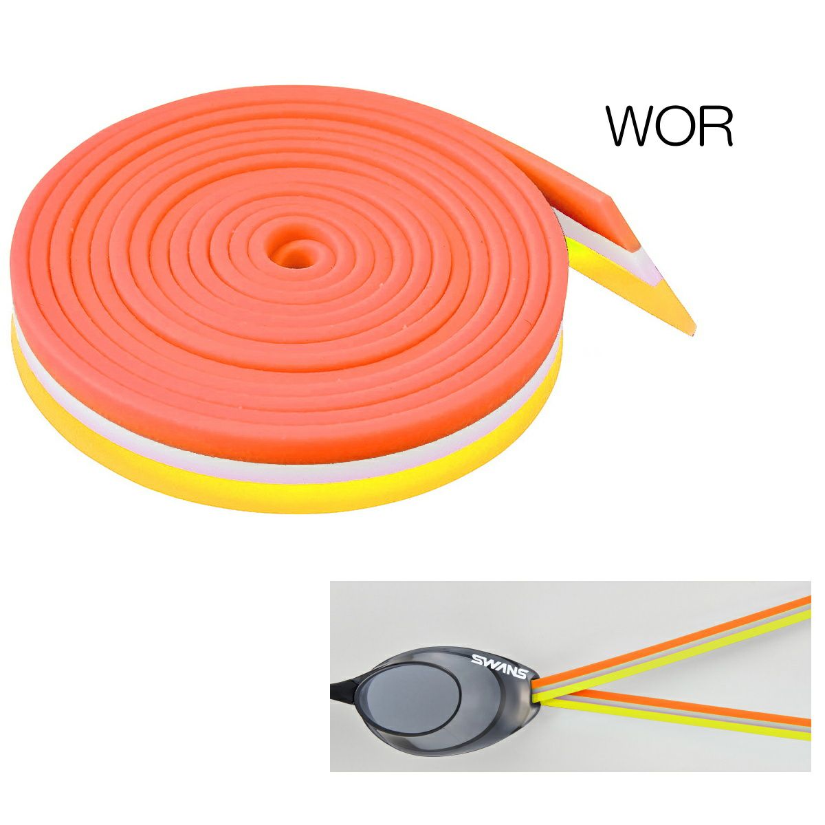 スワンズSWANSゴーグル用替えゴムリバーシブルゴーグル用替えベルトスイミングSRB-50