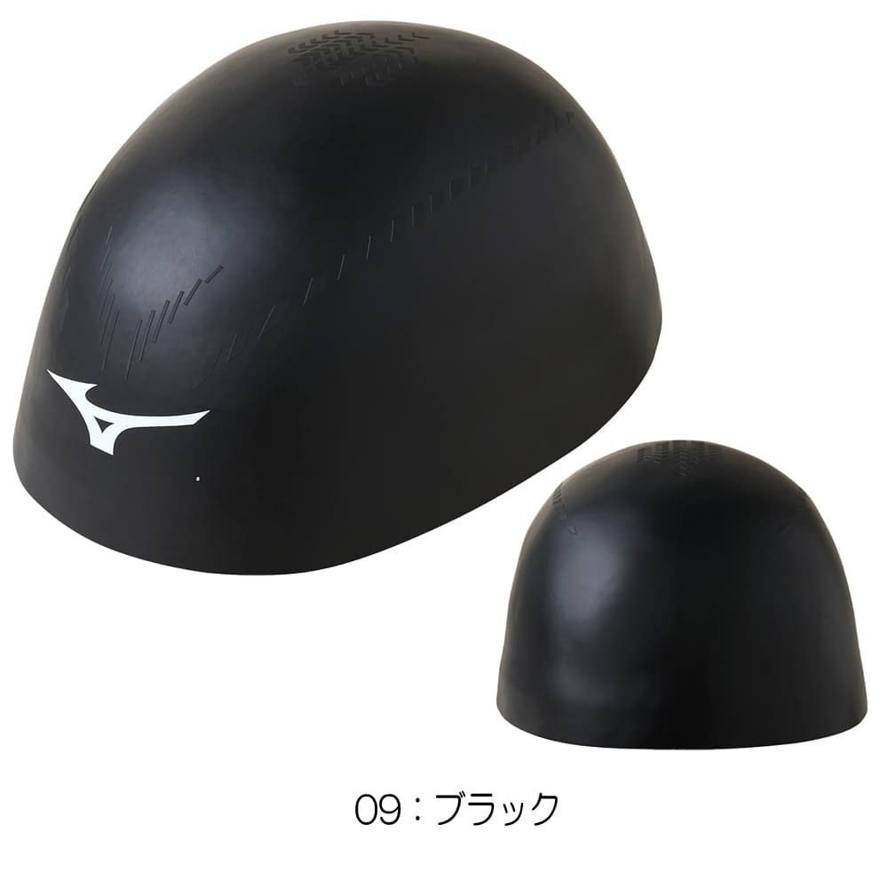 ミズノMIZUNO水泳レーシングシリコンキャップGX・SONICRC小さめサイズ競泳大会スイムキャップ2023年秋冬モデルN2JWA503