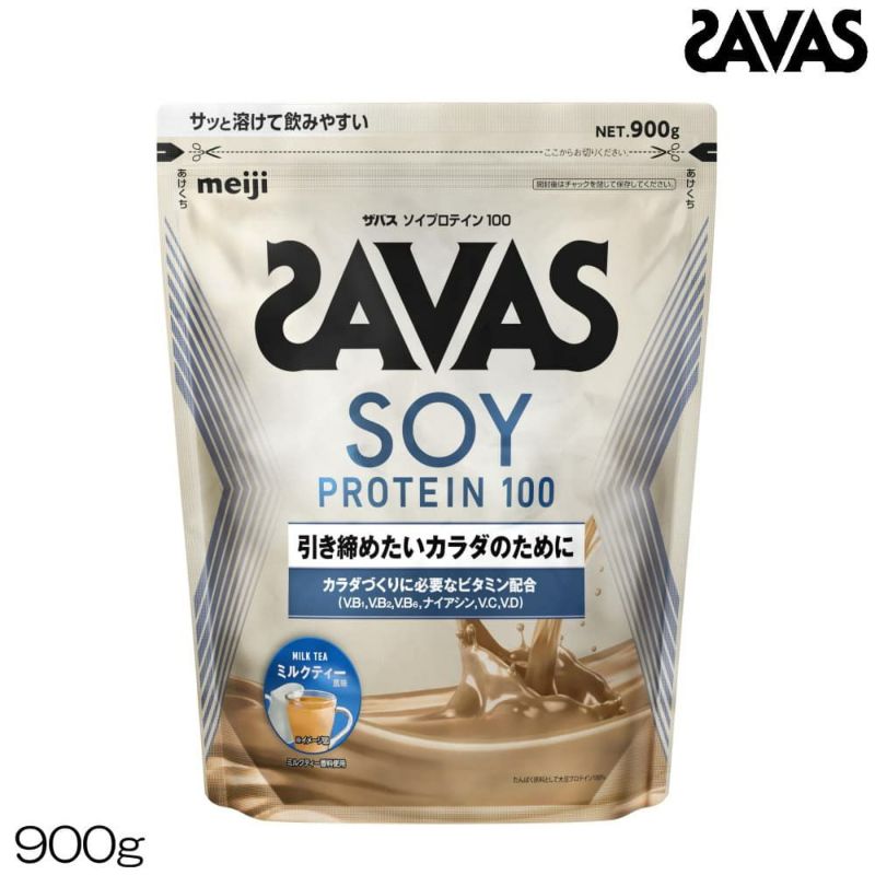 SAVASザバスソイプロテイン100ミルクティー風味900g約32食分30851MJCZ7475