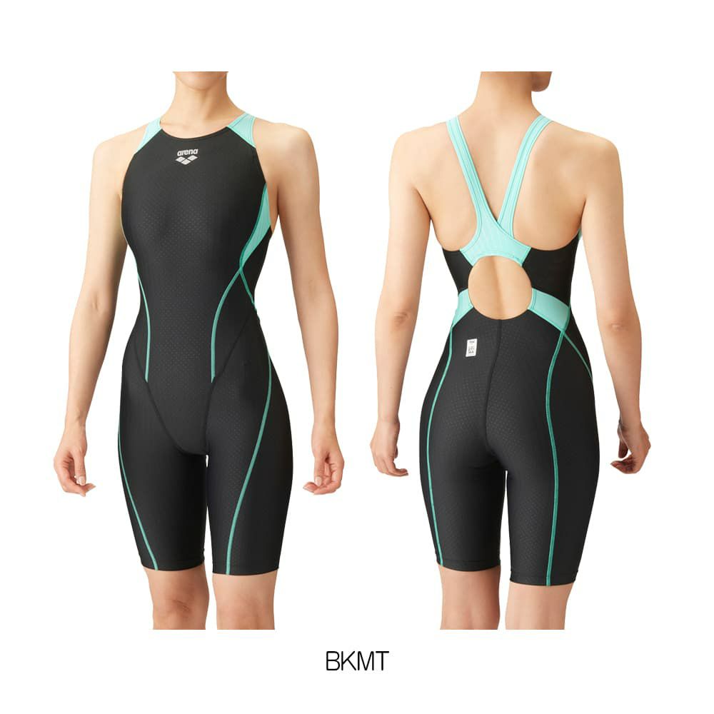 アリーナARENA競泳水着レディースWA承認モデルセイフリーバックスパッツ着やストラップAQUARACINGAQUASTRIPE-DARN-2050WEfinaマークあり