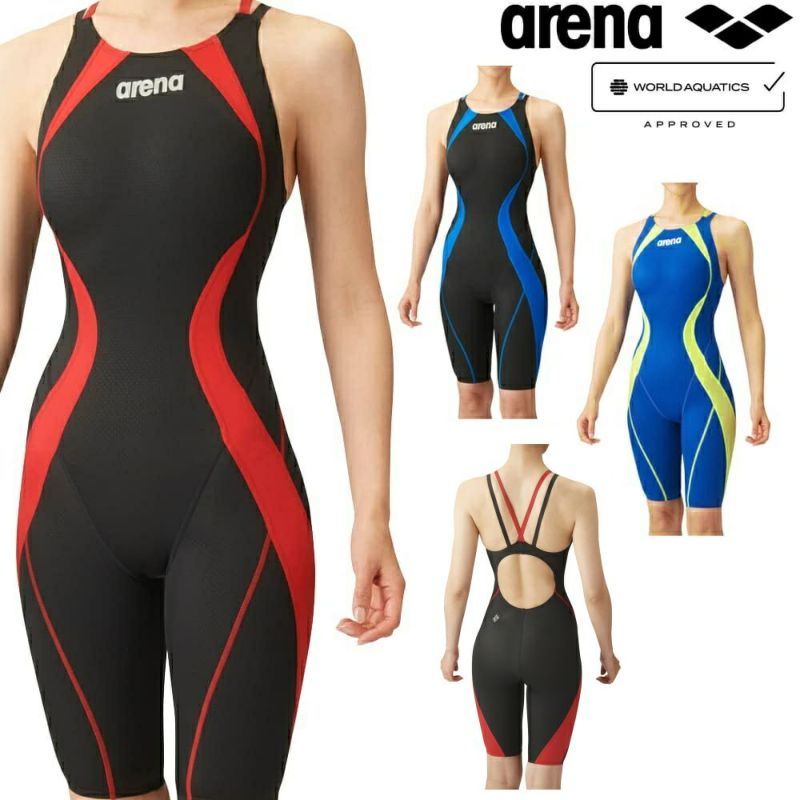 アリーナ ARENA 競泳水着 レディース WA承認モデル レーシングハーフスパッツ オープンバック オールインワン AQUA ADVANCED  AQUA XTREME 2024年春夏モデル ARN-4020W fina マーク あり | SWIMSHOPヒカリスポーツ［公式］