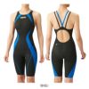 アリーナARENA競泳水着レディースWA承認モデルレーシングハーフスパッツオープンバックオールインワンAQUAADVANCEDAQUAXTREME2024年春夏モデルARN-4020Wfinaマークあり