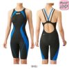 アリーナARENA競泳水着ジュニア女子WORLDAQUATICS承認レーシングワンピーススパッツ(オープンバック・ハーフレッグ)AQUAXTREME2024春夏モデルARN-4020WJ