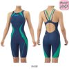 アリーナARENA競泳水着ジュニア女子WA承認モデルレーシングハーフスパッツオープンバックオールインワンAQUAADVANCEDAQUAXTREME2024年春夏モデルARN-4020WJfinaマークあり