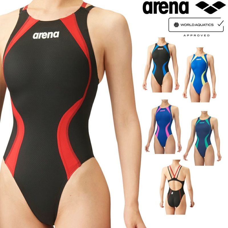 アリーナARENA競泳水着レディースWA承認モデルレーシングワンピースオープンバックAQUAADVANCEDAQUAXTREME2024年春夏モデルARN-4021Wfinaマークあり