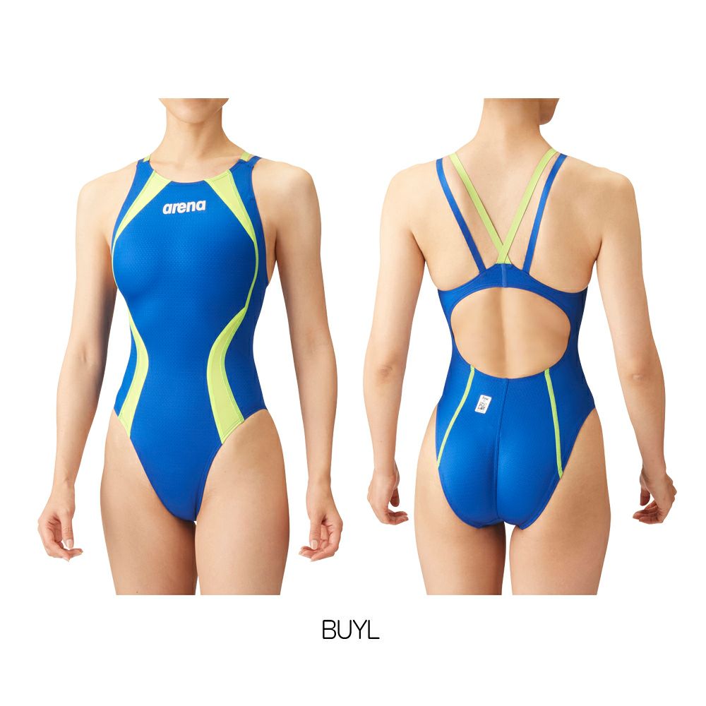 アリーナARENA競泳水着レディースWA承認モデルレーシングワンピースオープンバックAQUAADVANCEDAQUAXTREME2024年春夏モデルARN-4021Wfinaマークあり