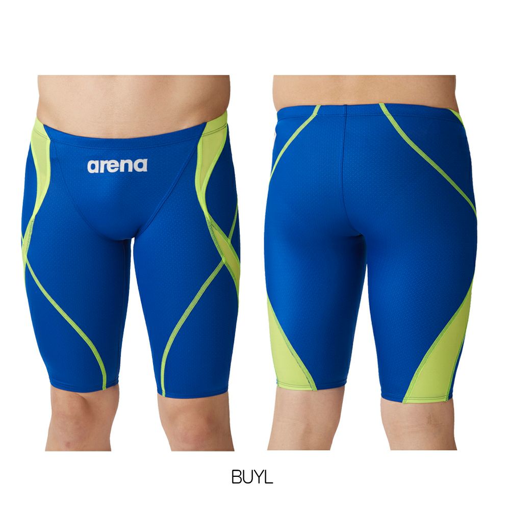 アリーナARENA競泳水着メンズWA承認モデルレーシングスパッツハーフレッグAQUAADVANCEDAQUAXTREME2024年春夏モデルARN-4022Mfinaマークあり