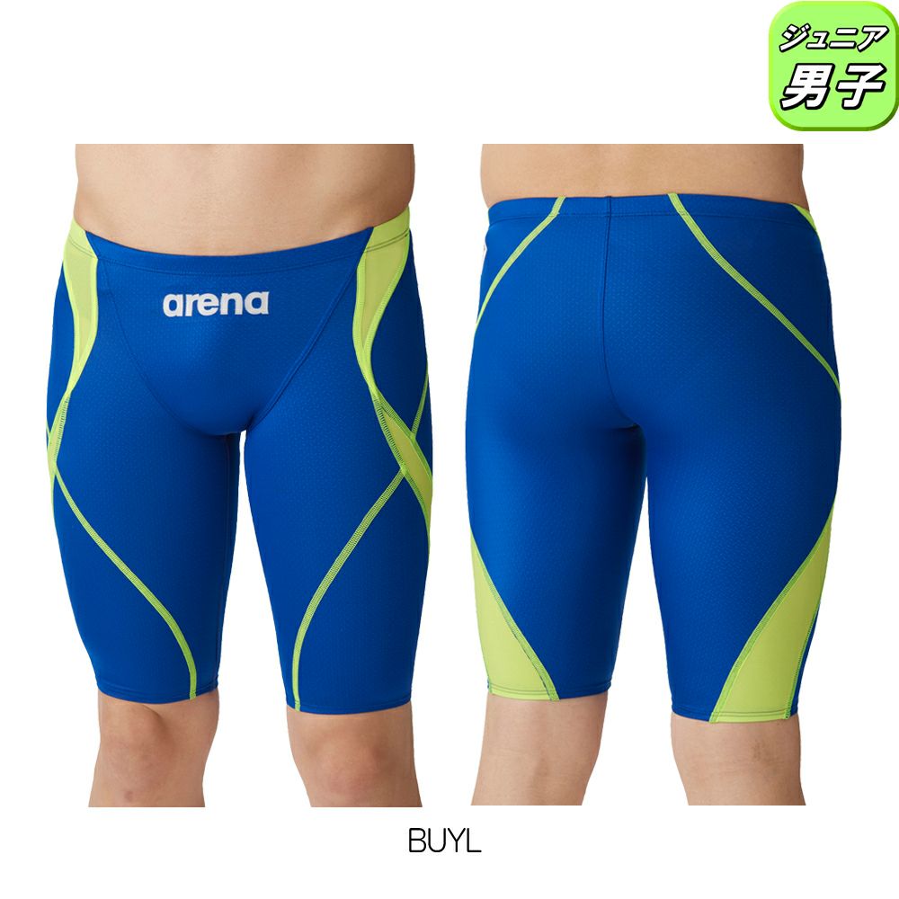 アリーナARENA競泳水着ジュニア男子WA承認モデルレーシングスパッツハーフレッグAQUAADVANCEDAQUAXTREMARN-4022MJfinaマークあり