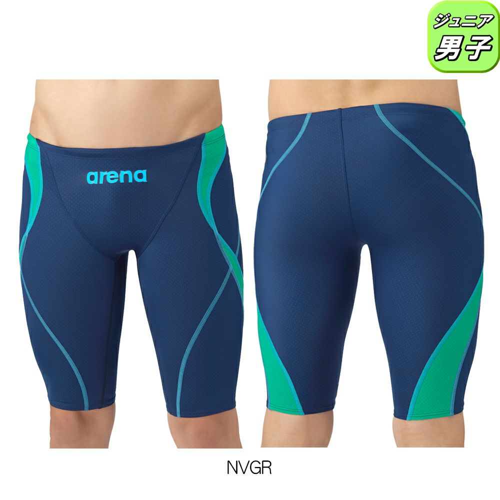 アリーナARENA競泳水着ジュニア男子WA承認モデルレーシングスパッツハーフレッグAQUAADVANCEDAQUAXTREMARN-4022MJfinaマークあり