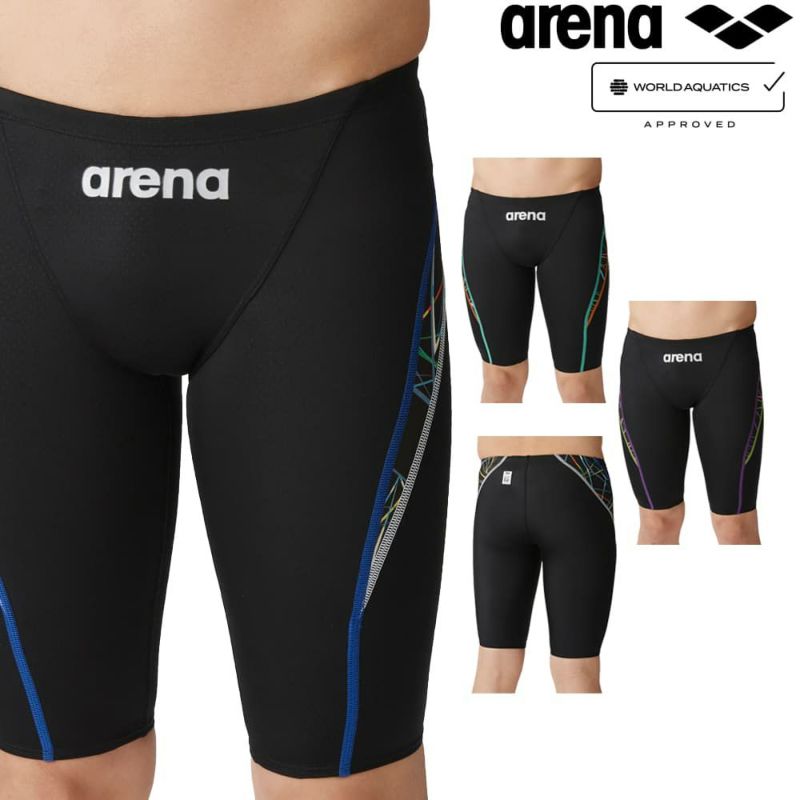 アリーナARENA競泳水着メンズWORLDAQUATICS承認レーシングスパッツ(ハーフレッグ)AQUAXTREME2024春夏モデルARN-4044M