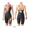 アリーナARENA競泳水着レディースWORLDAQUATICS承認レーシングワンピーススパッツ(オープンバック・ハーフレッグ)AQUASTRIPE-D2024春夏モデルARN-4060W