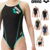 アリーナARENA競泳水着練習用水着レディーストレーニングワンピースオープンバックタフスキンT2E競泳練習水着2024年春夏モデルSAR-4100W