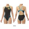 アリーナARENA競泳水着レディース練習用トレーニングワンピース(オープンバック)タフスキンT2E競泳練習水着2024春夏モデルSAR-4100W