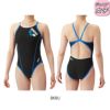 アリーナARENA競泳水着ジュニア女子練習用トレーニングワンピース(オープンバック)タフスキンT2E競泳練習水着2024春夏モデルSAR-4100WJ