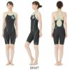 アリーナARENA競泳水着練習用水着レディーストレーニングハーフスパッツオープンバックオールインワンタフスキンT2E競泳練習水着2024年春夏モデルSAR-4103W
