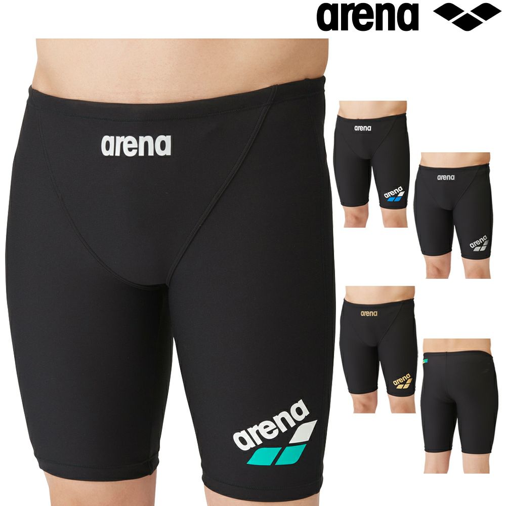 アリーナARENA競泳水着メンズ練習用トレーニングスパッツハーフレッグタフスキンT2E競泳練習水着2024年春夏モデルSAR-4105