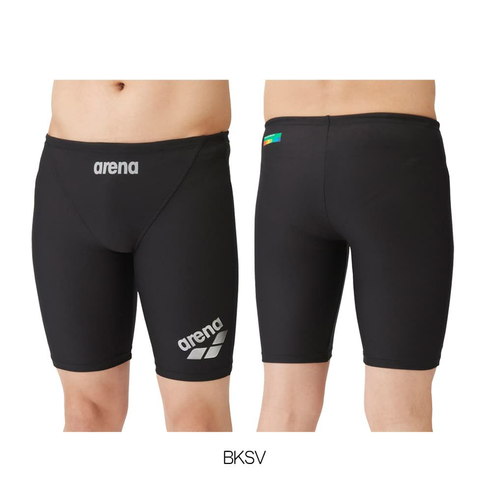 アリーナARENA競泳水着メンズ練習用トレーニングスパッツハーフレッグタフスキンT2E競泳練習水着2024年春夏モデルSAR-4105