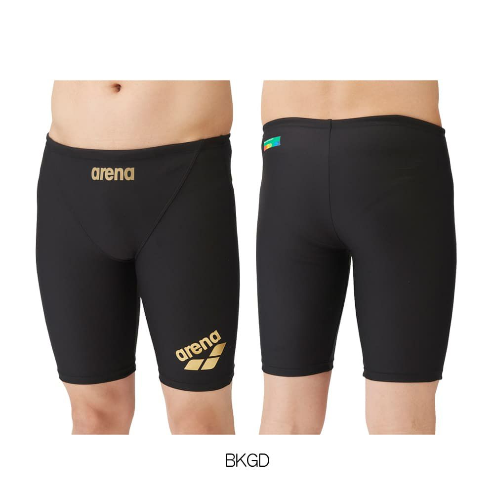 アリーナARENA競泳水着メンズ練習用トレーニングスパッツハーフレッグタフスキンT2E競泳練習水着2024年春夏モデルSAR-4105