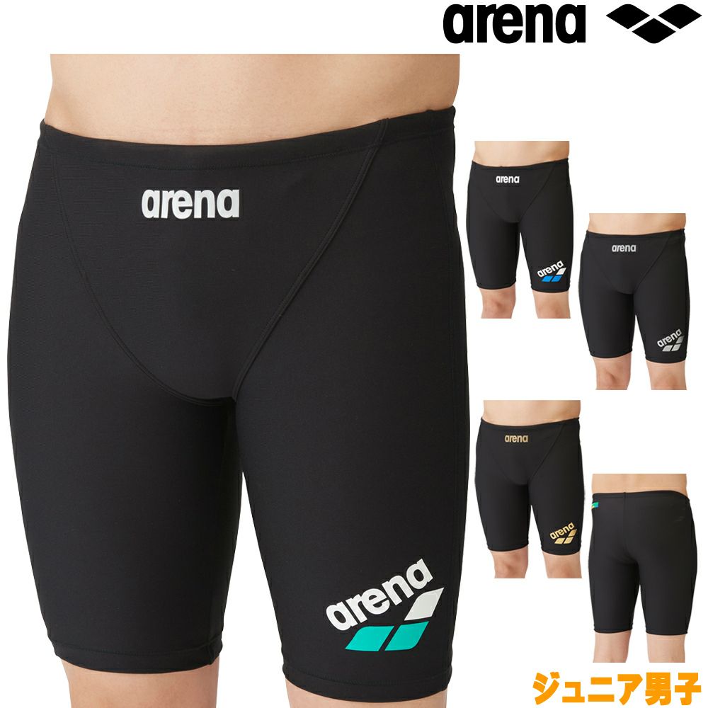 アリーナARENA競泳水着ジュニア男子練習用トレーニングスパッツハーフレッグタフスキンT2E競泳練習水着2024年春夏モデルSAR-4105J