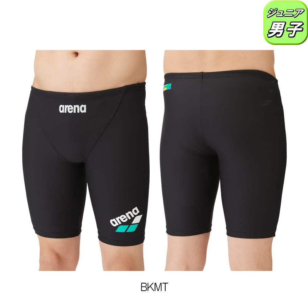 アリーナARENA競泳水着ジュニア男子練習用トレーニングスパッツハーフレッグタフスキンT2E競泳練習水着2024年春夏モデルSAR-4105J