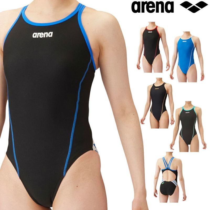 アリーナARENA競泳水着練習用水着レディーストレーニングワンピースオープンバックタフスキンT2E競泳練習水着SAR-4106W