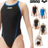 アリーナARENA競泳水着練習用水着レディーストレーニングワンピースオープンバックタフスキンT2E競泳練習水着SAR-4106W