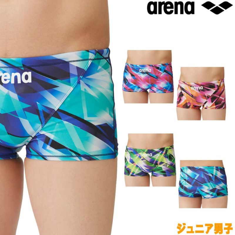 アリーナARENA競泳水着ジュニア男子練習用トレーニングスパッツ(ショートレッグ)タフスキンT2E競泳練習水着2024春夏モデルSAR-4119J