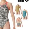 アリーナARENA競泳水着レディース練習用トレーニングワンピース(オープンバック)タフスキンT2E競泳練習水着2024春夏モデルSAR-4129W