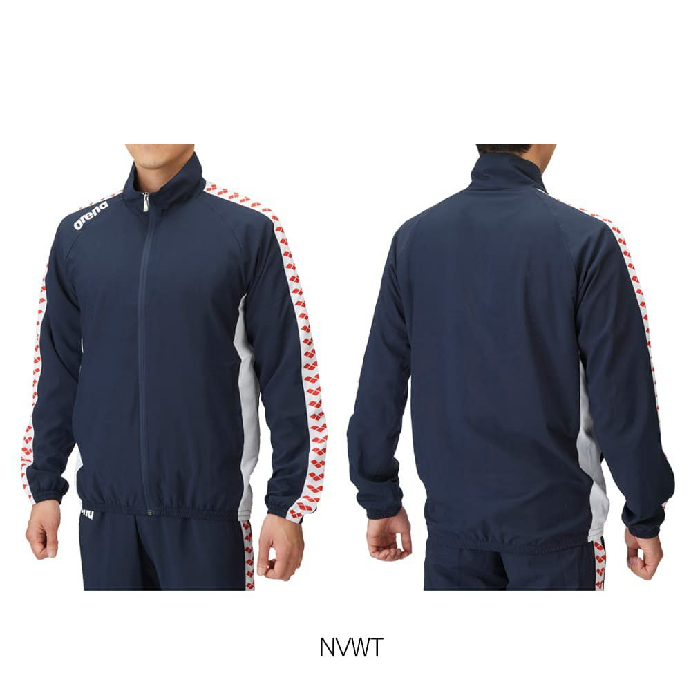 アリーナARENAトレーニングウェアユニセックスジャケットARNウーブン2024春夏モデルASS4JKU003