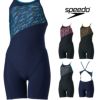 スピードSPEEDO競泳水着レディース練習用ブーンフローターンズショートニースキンENDURANCEECO競泳練習水着2024春夏モデルSTW12406