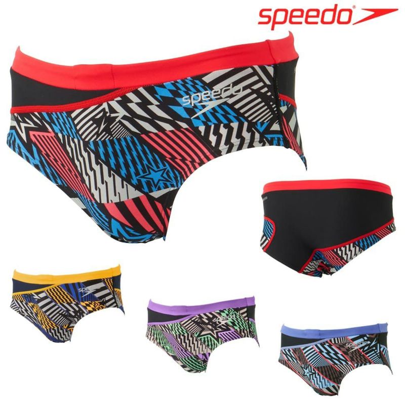 スピードSPEEDO競泳水着メンズ練習用ファンピースプーンターンズショートボックスENDURANCEECO競泳練習水着2024春夏モデルST42403