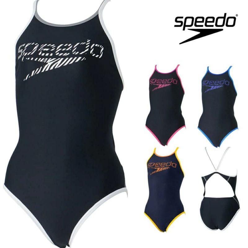 スピードSPEEDO競泳水着練習用水着レディースゼブラスタックターンズスーツENDURANCEECO競泳練習水着STW02410